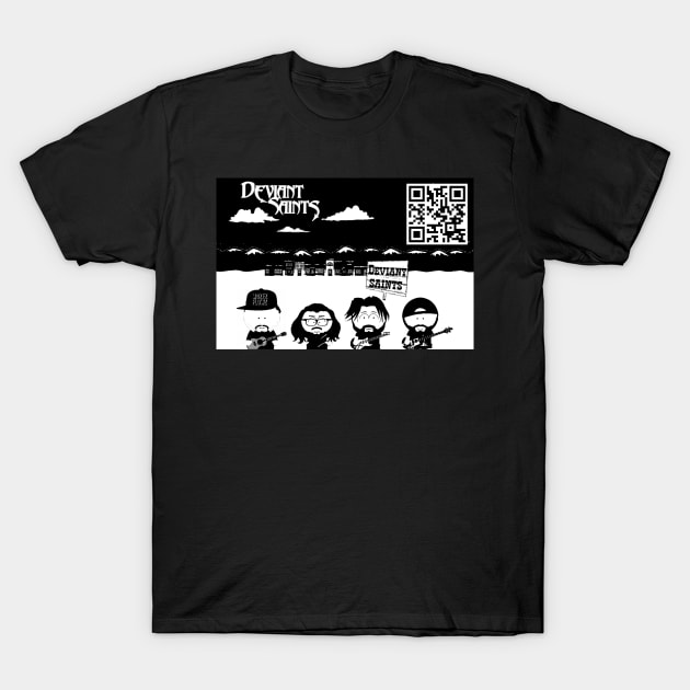 Deviant Saints South Park B&W T-Shirt by deviantsaints